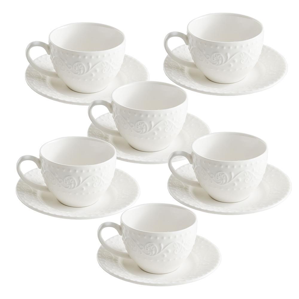 Tazza caffè 6 pz Sognante la Porcellana Bianca