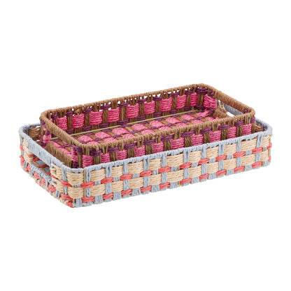 Vassoio set incarta Rosa/Azzurro Rituali Domestici