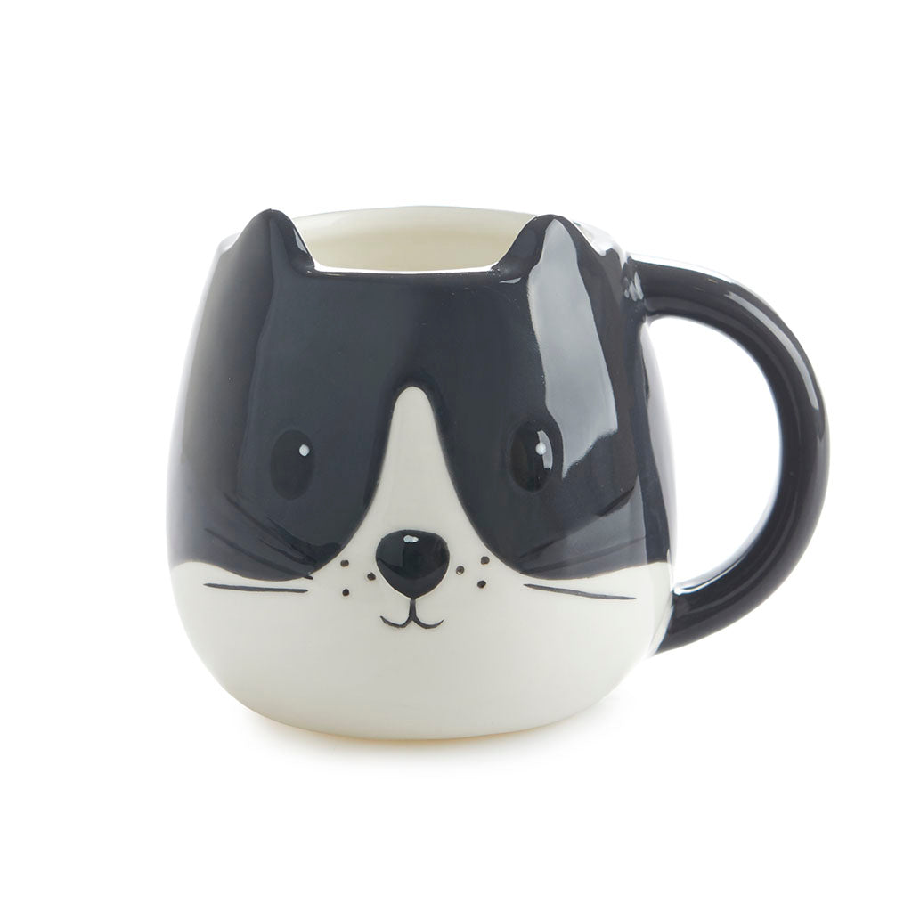 Mug Kitty bianco/nero 400 ml con maniglia Balvi