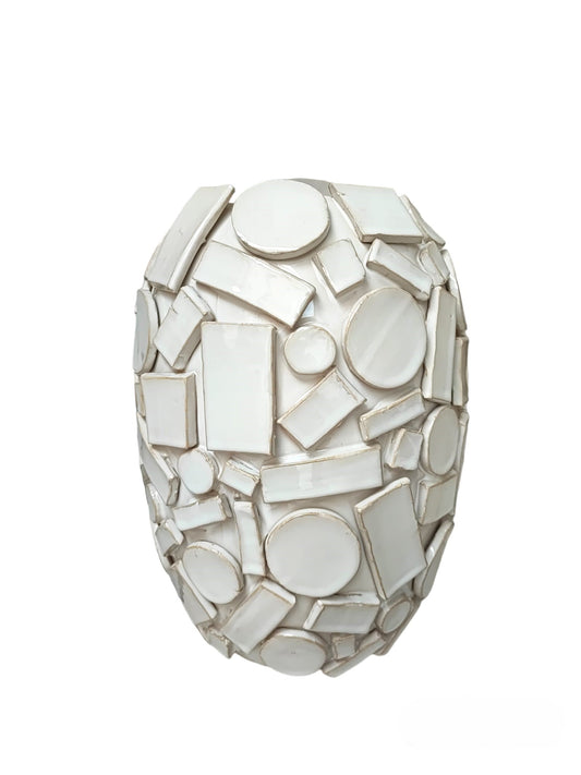 Vaso Scomposto bianco 23x60 rituali domestici