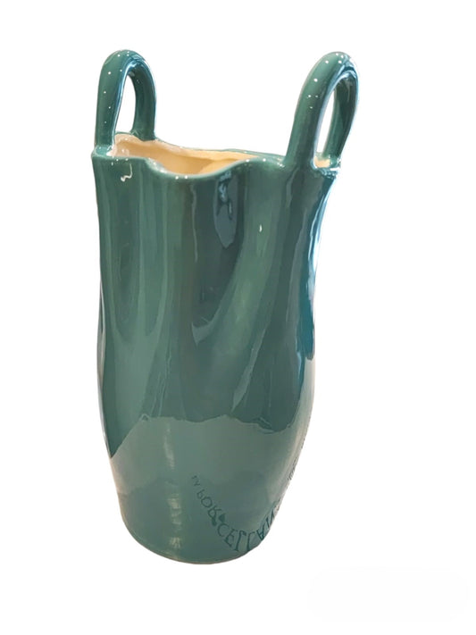 Vaso lasportina azurro 11,5x23 rituali domestici