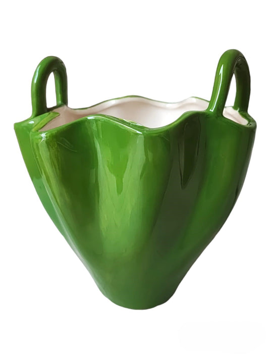 Vaso lasportina verde  rituali domestici