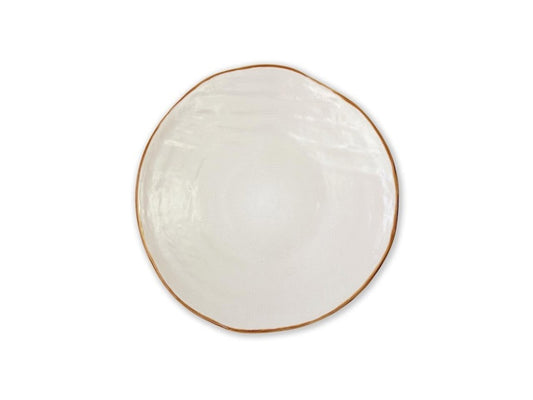 Piatto frutta 20 cm concerto avorio rose & tulipani