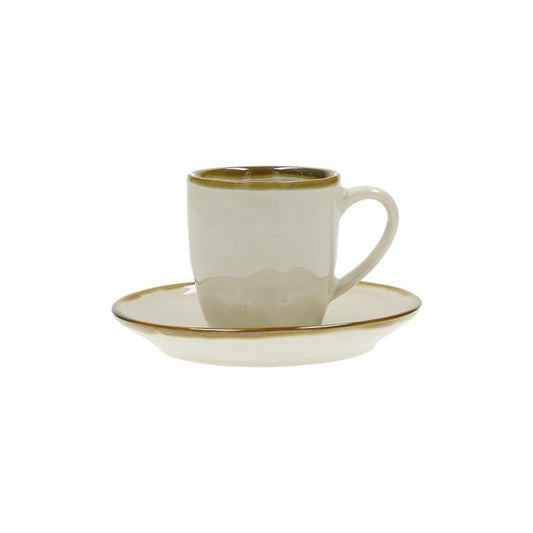 Tazza caffè con piattino Concerto avorio Rose & Tulipani