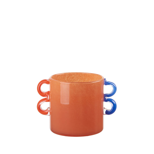 Vaso cristallo basso etno chic l'oca nera