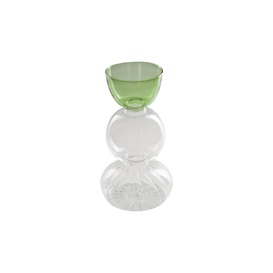 Vaso monofiore versavice verde m rituali domestici