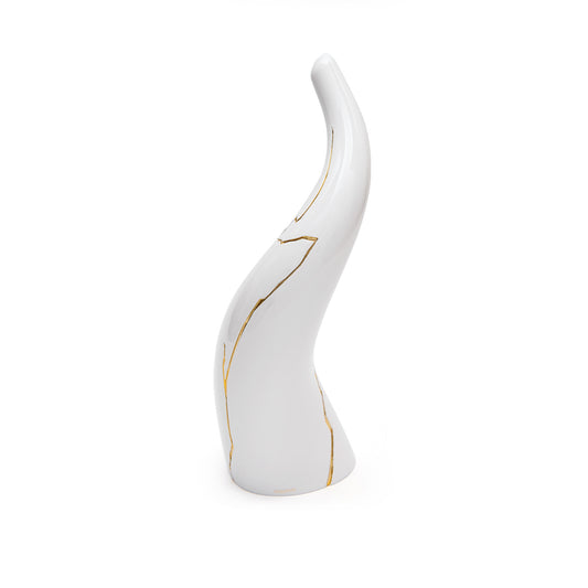 Corno Kintsugi bianco oro 11 Sequenze