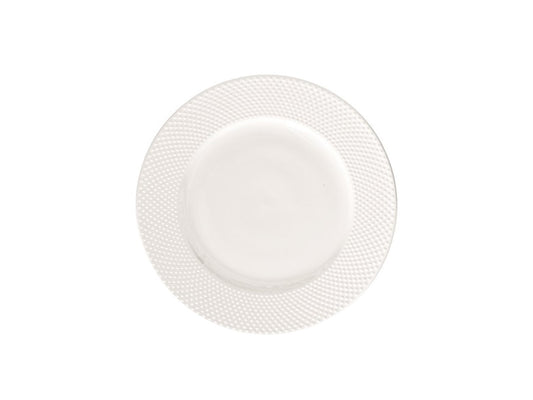 Piatto piano Richiamo Porcellana Bianca