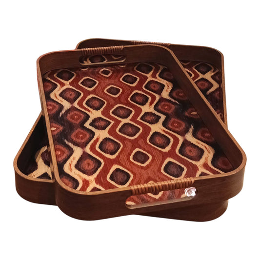 Vassoioi Galateo Set 2pz  Rettangolari Rituali Domestici