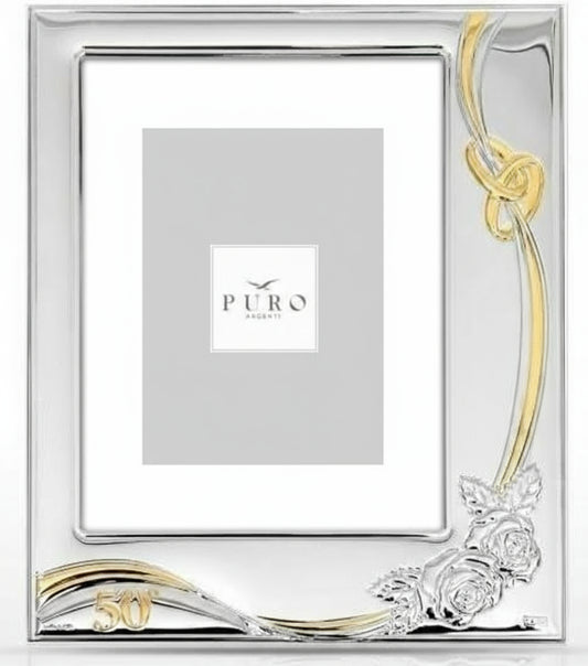 Portafoto argento 50° Rose Puro